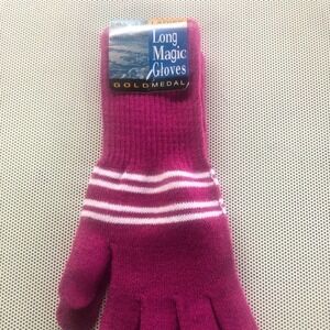 Ladies long magic gloves gold medal - One Size fits most.